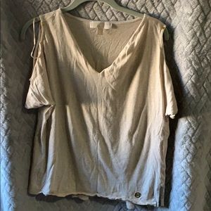 Cold shoulder style T shirt